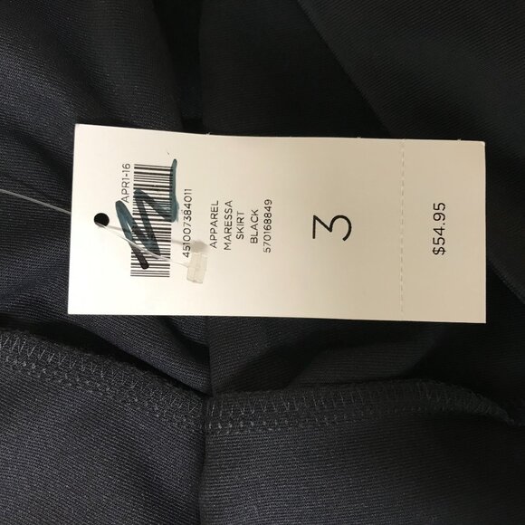 WEEKENDS BY CHICO'S -WOMEN'S 3 -BLACK POLYESTER BLEND MARESS SKORT SKIRT - Picture 8 of 10